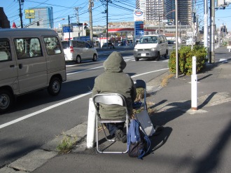綱島街道の交通量調査