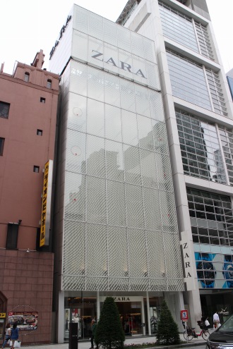 「ZARA」銀座の旗艦店