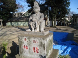丸子山王日枝神社の神猿