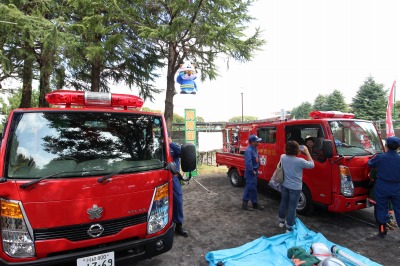 消防車の展示