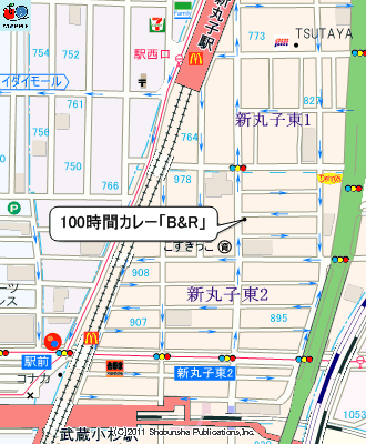 「100時間カレー　B&R武蔵小杉店」のマップ