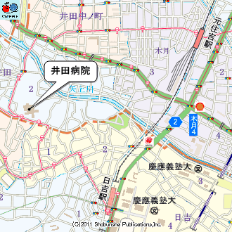 川崎市立井田病院　マップ