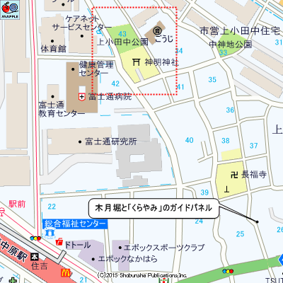 神明神社のマップ