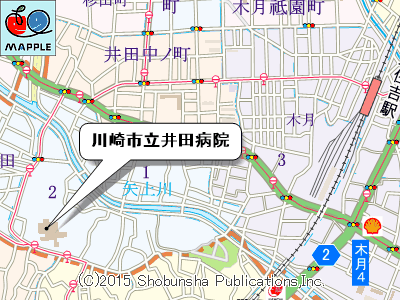 武蔵小杉周辺の年末年始診療施設マップ