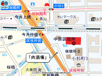 「肉酒場」マップ