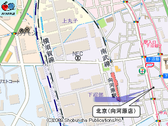 北京（向河原店）マップ