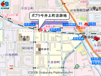 ポプラ今井上町店跡地　マップ