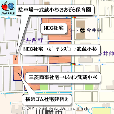 横浜ゴム社宅周辺マップ