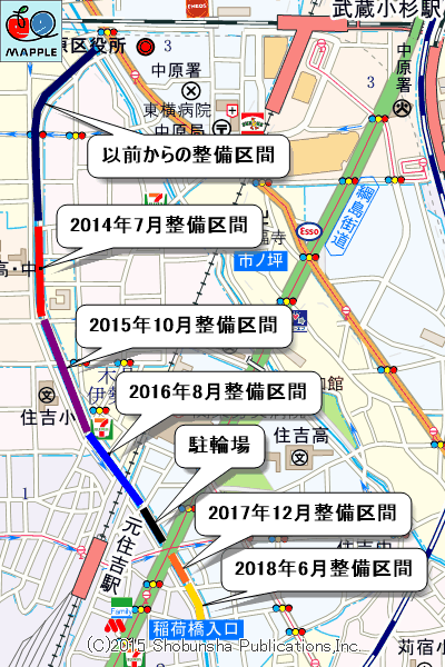 渋川の整備マップ