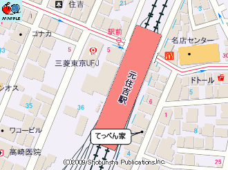 横浜ラーメン　てっぺん家　マップ