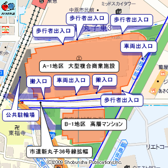 東京機械製作所跡地再開発の敷地計画