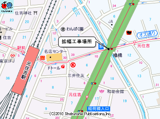 綱島街道の櫓橋マップ