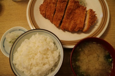 ランチのとんかつ定食