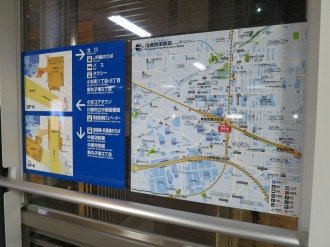 武蔵小杉駅周辺の案内地図