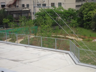横須賀線武蔵小杉駅ホームから見た作業ヤード跡地（北側）