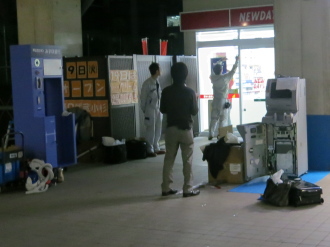 「ニューデイズ武蔵小杉新南」のみずほ銀行ATM設置工事
